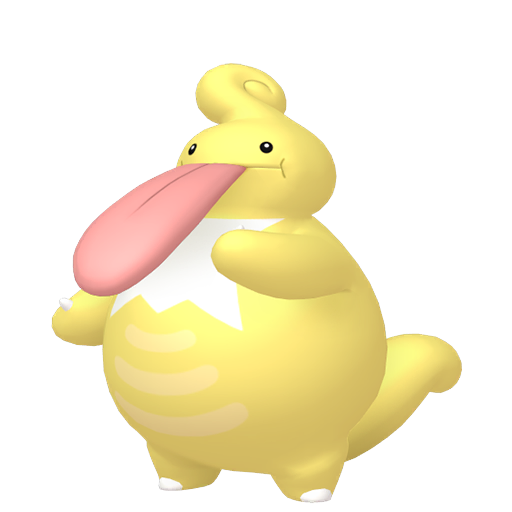 Lickilicky — duży render postaci w wariancie shiny