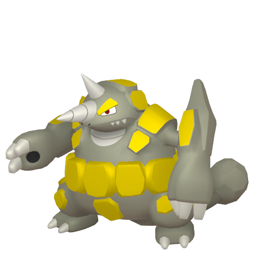Rhyperior — duży render postaci w wariancie shiny