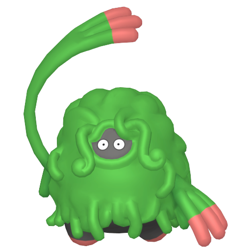 Tangrowth — duży render postaci w wariancie shiny