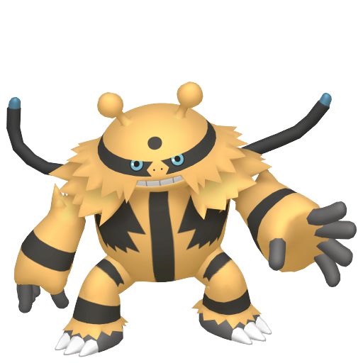 Electivire — duży render postaci w wariancie shiny