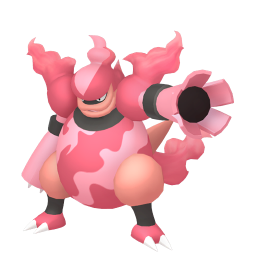 Magmortar — duży render postaci w wariancie shiny