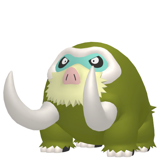 Mamoswine — duży render postaci w wariancie shiny