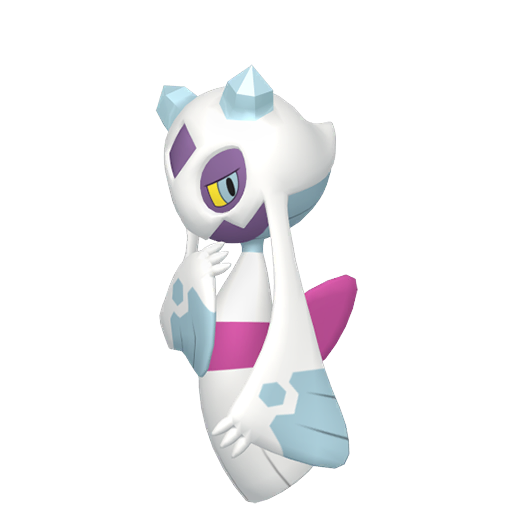 Froslass — duży render postaci w wariancie shiny