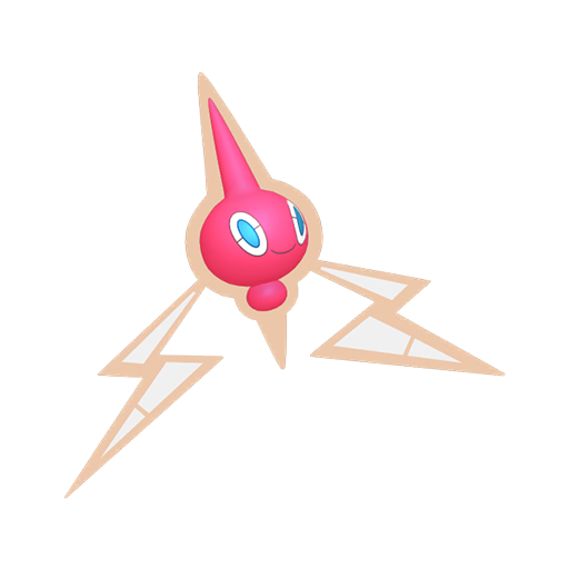 Rotom — duży render postaci w wariancie shiny