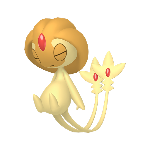 Uxie — duży render postaci w wariancie shiny