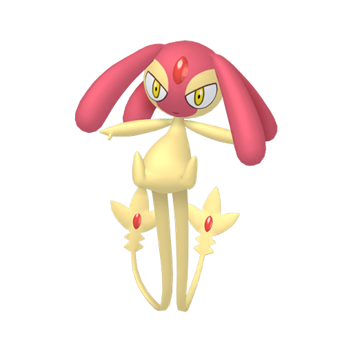 Mesprit — duży render postaci w wariancie shiny
