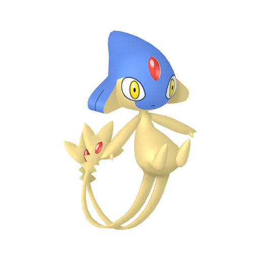 Azelf — duży render postaci w wariancie shiny