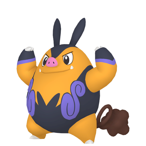Pignite — duży render postaci w wariancie shiny
