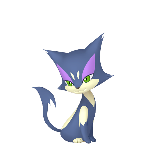 Purrloin — duży render postaci w wariancie shiny