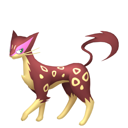 Liepard — duży render postaci w wariancie shiny