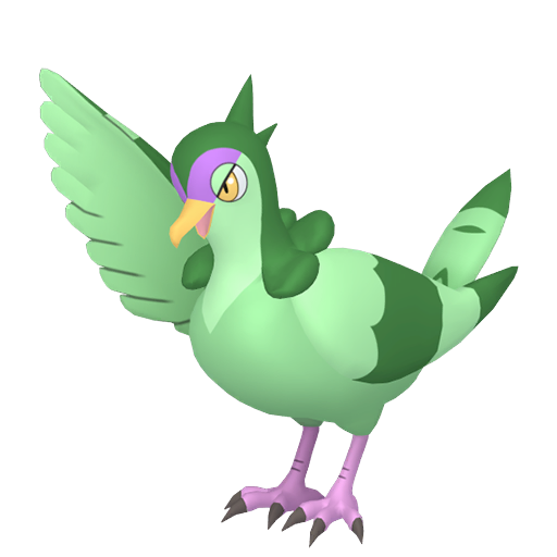Tranquill — duży render postaci w wariancie shiny