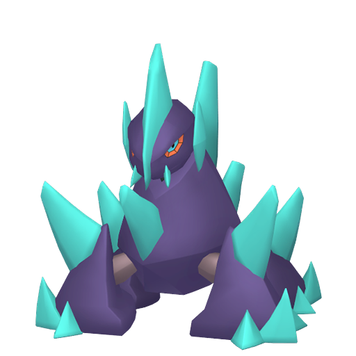 Gigalith — duży render postaci w wariancie shiny