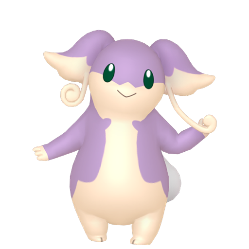 Audino — duży render postaci w wariancie shiny