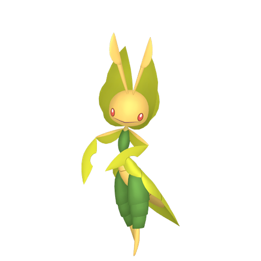 Leavanny — duży render postaci w wariancie shiny