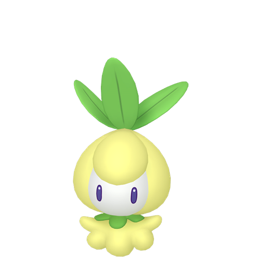 Petilil — duży render postaci w wariancie shiny