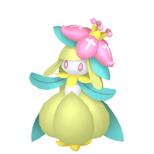 Lilligant — duży render postaci w wariancie shiny
