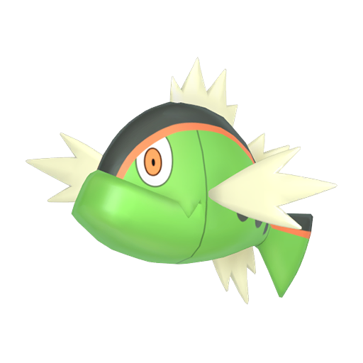 Basculin — duży render postaci w wariancie shiny