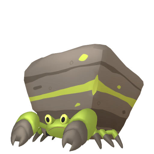 Crustle — duży render postaci w wariancie shiny