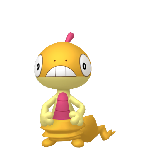 Scraggy — duży render postaci w wariancie shiny