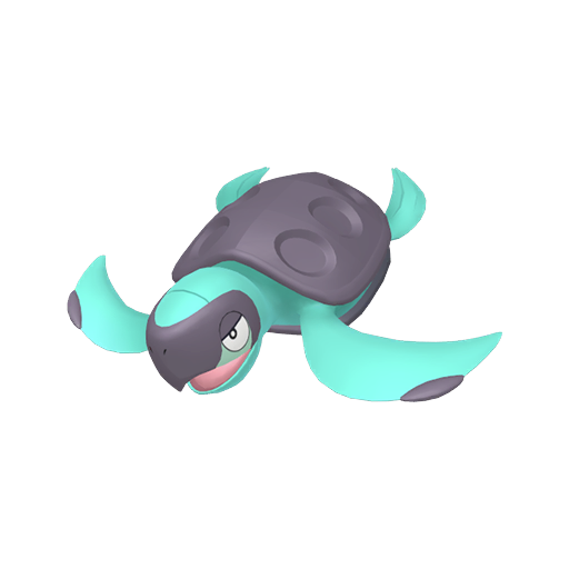 Tirtouga — duży render postaci w wariancie shiny