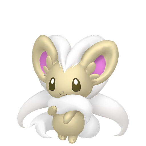 Cinccino — duży render postaci w wariancie shiny