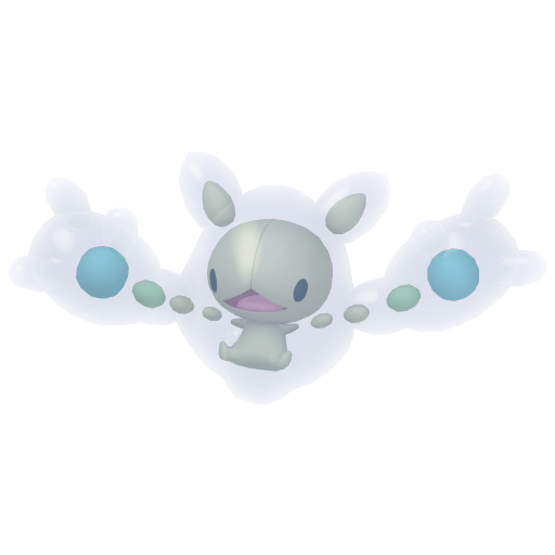 Reuniclus — duży render postaci w wariancie shiny