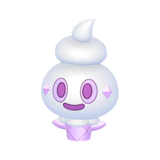 Vanillite — duży render postaci w wariancie shiny