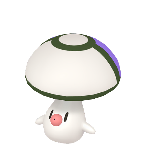Foongus — duży render postaci w wariancie shiny