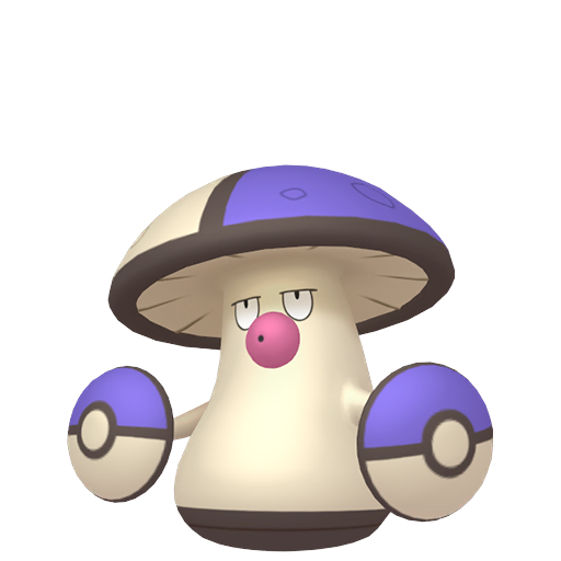 Amoonguss — duży render postaci w wariancie shiny