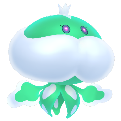 Jellicent — duży render postaci w wariancie shiny