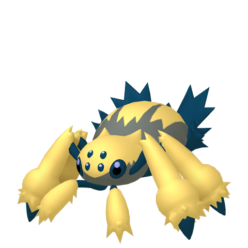 Galvantula — duży render postaci w wariancie shiny