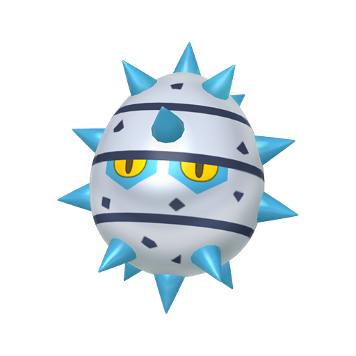 Ferroseed — duży render postaci w wariancie shiny