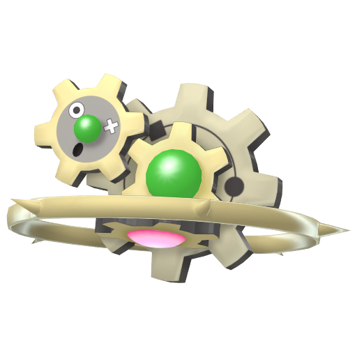 Klinklang — duży render postaci w wariancie shiny