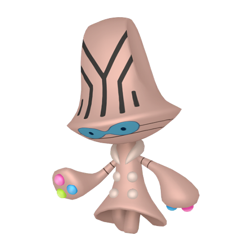 Beheeyem — duży render postaci w wariancie shiny
