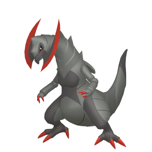 Haxorus — duży render postaci w wariancie shiny