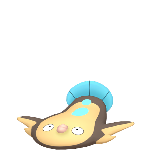 Stunfisk — duży render postaci w wariancie shiny