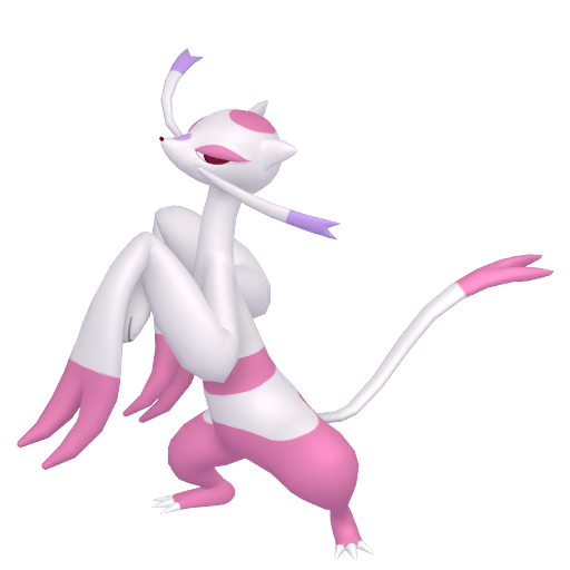 Mienshao — duży render postaci w wariancie shiny
