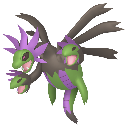 Hydreigon — duży render postaci w wariancie shiny