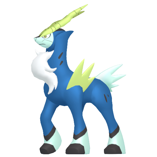Cobalion — duży render postaci w wariancie shiny