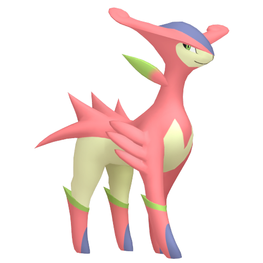 Virizion — duży render postaci w wariancie shiny