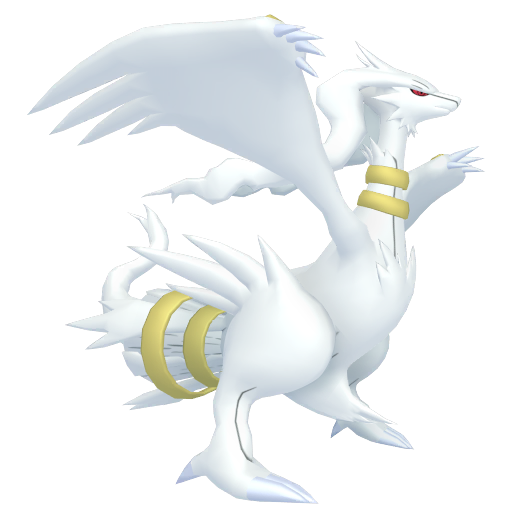 Reshiram — duży render postaci w wariancie shiny