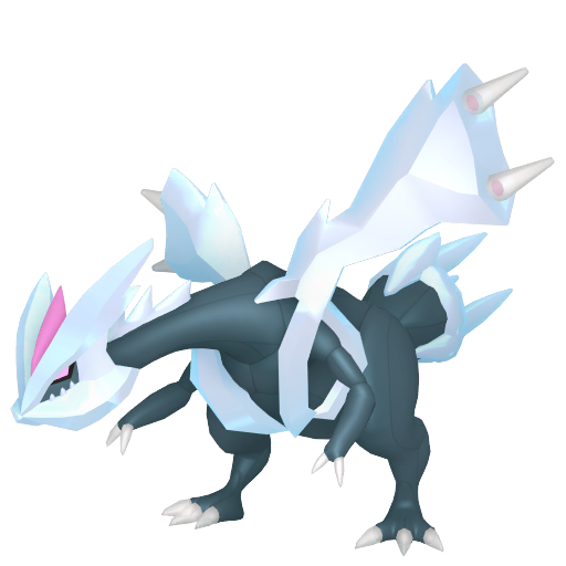 Kyurem — duży render postaci w wariancie shiny
