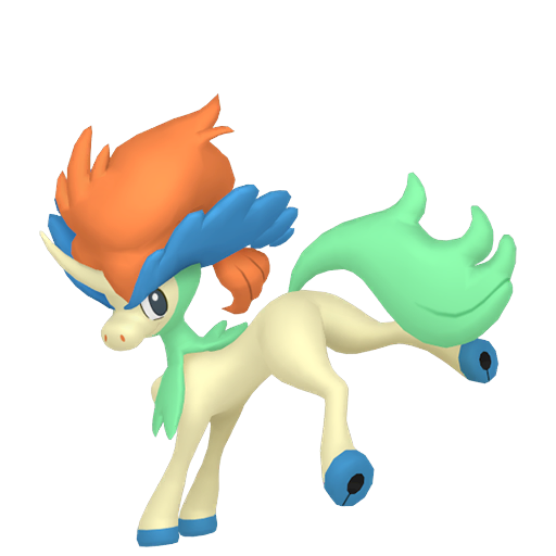 Keldeo — duży render postaci w wariancie shiny