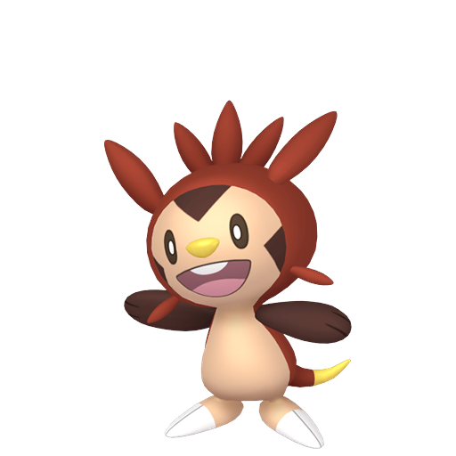 Chespin — duży render postaci w wariancie shiny