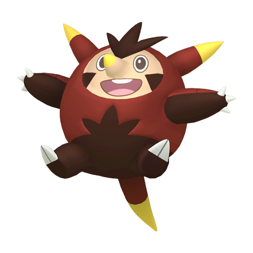 Quilladin — duży render postaci w wariancie shiny
