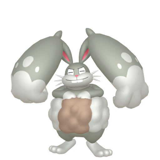 Diggersby — duży render postaci w wariancie shiny