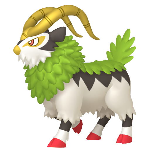 Gogoat — duży render postaci w wariancie shiny