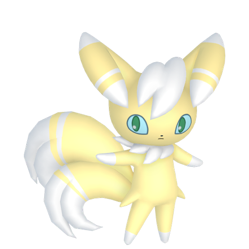 Meowstic — duży render postaci w wariancie shiny
