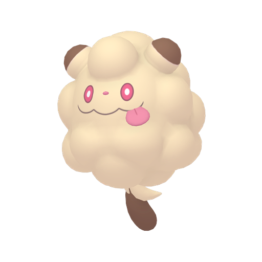Swirlix — duży render postaci w wariancie shiny