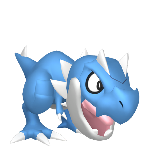 Tyrunt — duży render postaci w wariancie shiny
